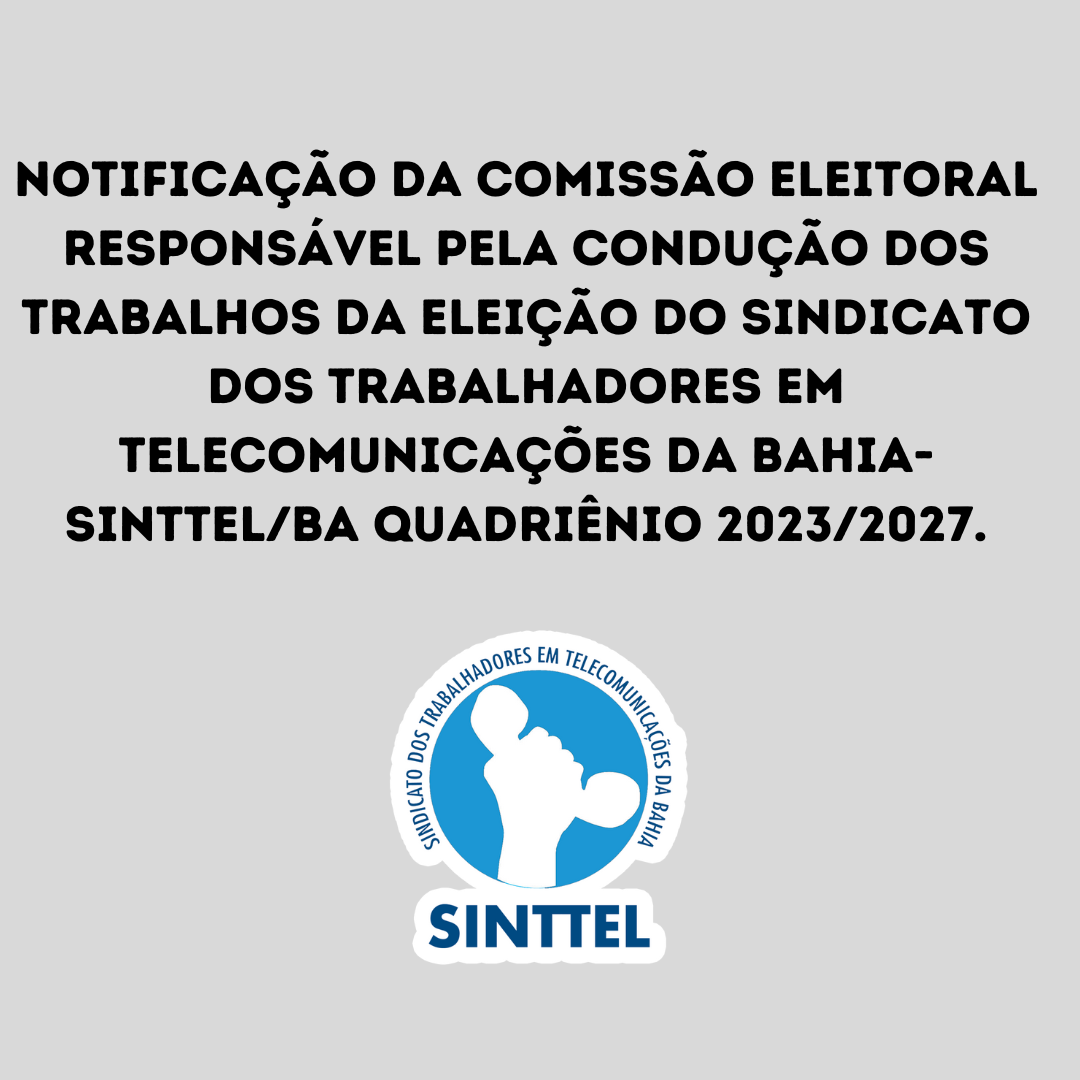 NOTIFICAÇÃO DA COMISSÃO ELEITORAL 